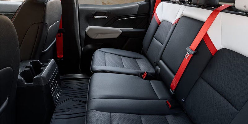 2026 GMC Canyon rear passenger seats.